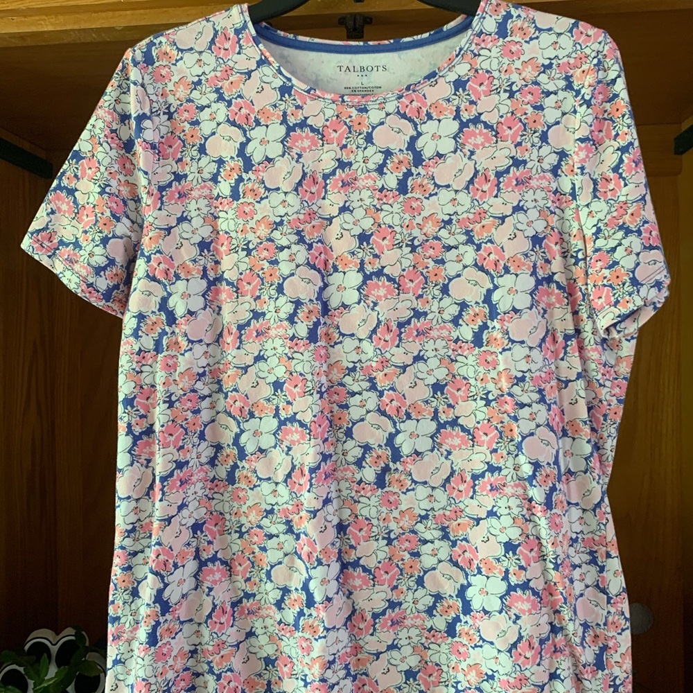 Talbots Multicolor Floral Tee